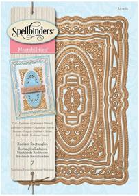 img 1 attached to 🔍 SEO-optimized Product Name: S5-161 Spellbinders Radiant Rectangles Etched/Wafer Thin Dies for Spellbinders Nestabilities