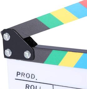 img 1 attached to 🎬 Neewer Acrylic Plastic 10x8"/25x20cm Director's Film Clapboard: Cut Action Scene Clapper Board Slate with Color Sticks - Enhance Film Production Efficiency