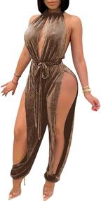 img 4 attached to 😍 IyMoo Jumpsuits: Unleash Your Seductive Side with Sexy Clubwear for Women