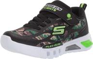 skechers kids' s lights flex-glow sneaker logo