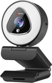 img 4 attached to 1080P Autofocus Computer Camera with Ring Light - Digital Zoom Webcams with Microphone, Adjustable Brightness - Streaming Webcam for Xbox Twitch Gaming USB PC - Web Camera for Laptop Desktop