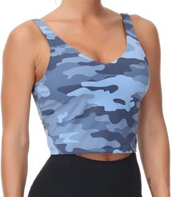 img 1 attached to 🏃 Ultimate Support: Longline Wirefree Running Apparel in BlackGrey for Women