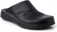 men's leather slip clogs - batz peter shoes logo