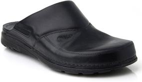 img 2 attached to Men's Leather Slip Clogs - BATZ Peter Shoes