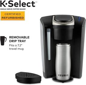 img 2 attached to ☕ Обновленный кофеварки Keurig K-Select: одноразовый кофеварка с капсулами K-Cup с возможностью получения горячей воды по требованию и регулировкой кофеина - черный