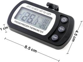 img 1 attached to Refrigerator Thermometer Digital Waterproof Function Kitchen & Dining for Kitchen Utensils & Gadgets