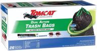 🗑️ 30-gallon trash bags with tomcat repellents - dual action, 26 bags per box logo