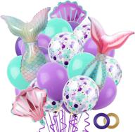 decoration birthday supplies balloons mermaids logo