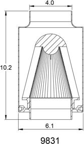 img 1 attached to Spectre Performance Air Filter 9831 - Enhancing Air Box Efficiency