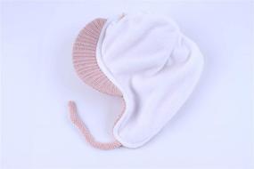 img 3 attached to LLmoway Little Beanie: Stylish Earflap Accessory for Toddlers in Cold Weather