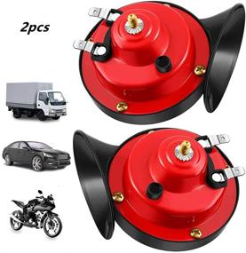 img 4 attached to LHYUSHUN 300DB Loud Train Horn: Powerful 12V Electric Snail Horn for Cars & Motorcycles - Waterproof, Double Horn Raging Sound