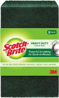 scotch-brite heavy duty scour: 8 pads green - superior cleaning power! logo