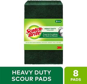 img 3 attached to Scotch-Brite Heavy Duty Scour: 8 Pads Green - Superior Cleaning Power!