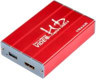 игровая usb 3.0 карта захвата treaslin gaming для ps4/5 switch wii u dslr xbox360 - карта захвата видео 1080p 60fps hdmi с потоковой передачей и hdmi пропусканием, поддержка yuv yuy2, превосходная малая задержка логотип