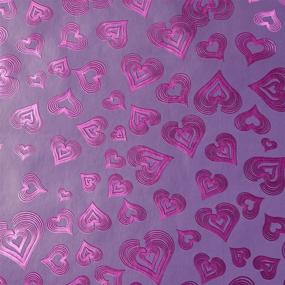 img 1 attached to 🎁 Holographic Heart-Printed Gift Wrap for Valentine's & Wedding | 3 Rolls (17 In x 17.3 Ft)