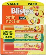 blistex satin nectar lip moisturizer variety value pack 0.15 ounce - intense hydration for smooth and silky lips logo