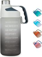 💧 stay hydrated with eailgorl water bottles – time marker & straw, leakproof bpa free reusble bottles for sports and fitness enthusiasts логотип