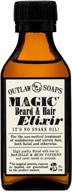 🧔 outlaw - magical smoky cedar beard oil and hair elixir - superior beard care for all your hair troubles - 3 fl. oz. logo