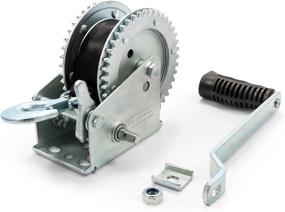 img 3 attached to 🏋️ Camco 50000 Winch - Lightweight Powerful Winching Solution (2,000 lb. with 20' Strap)