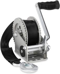 img 4 attached to 🏋️ Camco 50000 Winch - Lightweight Powerful Winching Solution (2,000 lb. with 20' Strap)