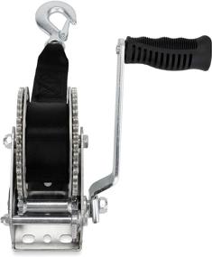 img 2 attached to 🏋️ Camco 50000 Winch - Lightweight Powerful Winching Solution (2,000 lb. with 20' Strap)