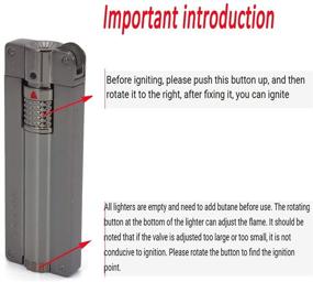 img 1 attached to High-End Jet Torch Flame Windproof Lighter - Color Random, Butane Free