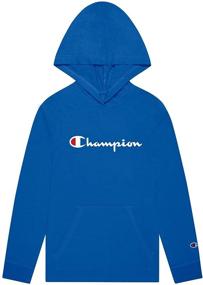 img 4 attached to Champion Sleeve Classic Boys' Hooded Clothing for Tops, Tees, and Shirts