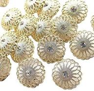 🧵 chenkou craft new 20pcs gold alloy rhinestone crytal hollow clothes buttons 25mm sewing craft lots: sparkling embellishments for fashion enthusiasts logo