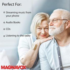 img 1 attached to Magnavox MD6949-BL Portable CD Boombox with AM/FM Stereo Radio, Bluetooth Wireless Technology, and LED Display - Blue, CD-R/CD-RW Compatible