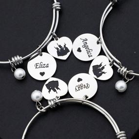 img 2 attached to 🔗 Schuyler Sisters Bracelet: Angelica, Peggy, Eliza Jewelry - Hamilton Schuyler Sisters Gifts