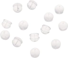 img 4 attached to 90pcs CHGCRAFT Soft Silicone Clear Ear Backs - Safety Replacements Earring Backs