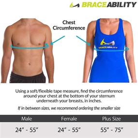 img 3 attached to 🌬️ BraceAbility Broken Rib Brace: Elastic Chest Wrap Belt for Cracked, Fractured or Dislocated Ribs (Universal Female) - Support, Protection & Compression