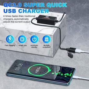 img 2 attached to 🔌 Безопасная зарядка ваших устройств на мотоцикле: Electop SAE к USB зарядное устройство - водонепроницаемое, быстрая зарядка, быстроразъемный разъем