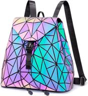 geometric luminous crossbody holographic reflective women's handbags & wallets logo
