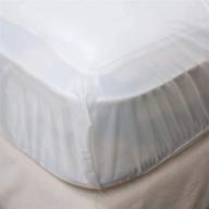 🛏️ white fitted vinyl mattress protector (twin) - home expressions, 11.5" deep logo
