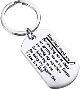 img 4 attached to BEKECH Keychain Teaching Fathers Daughter