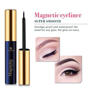 img 1 attached to 5 Pairs Reusable Magnetic Eyelashes & Eyeliner Kit - No Glue, Upgraded 3D Magnetic Lashes with Tweezers - 2 Tubes Included!