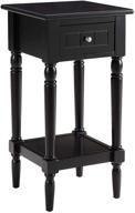 🏺 convenience concepts french country khloe accent table in classic black - stylish and functional furniture piece for modern homes logo