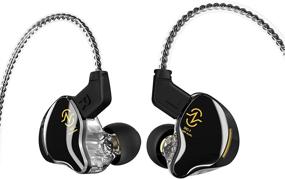 img 4 attached to Наушники CCZ Coffee Bean In-Ear Monitor, стерео проводные наушники с двойным магнитным динамическим драйвером, HiFi-наушники, наушники с подавлением шума с съемным кабелем 0.78 мм 2Pin (без микрофона, черные)