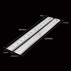 img 3 attached to ACXMKEX Stainless Machinist Centimeters Inches