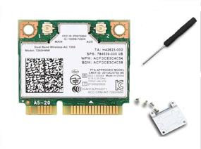 img 1 attached to 💻 7260HMW Dual Band Wireless-AC 7260 Network Adapter with Bluetooth and PCI Express Half Mini Card for 802.11 b/a/g/n/ac Networks