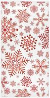 senya christmas snowflakes absorbent bathroom logo