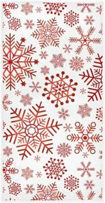 img 4 attached to Senya Christmas Snowflakes Absorbent Bathroom