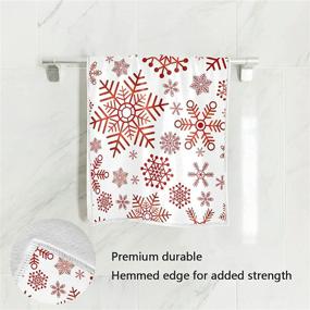 img 3 attached to Senya Christmas Snowflakes Absorbent Bathroom