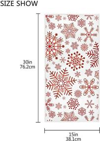 img 2 attached to Senya Christmas Snowflakes Absorbent Bathroom