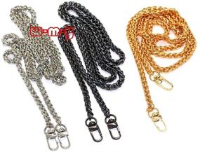 img 3 attached to 👜 Premium Quality M-W 47" DIY Iron Lantern Chain Strap Handbag Chains Accessories Purse Straps - Stylish Silver Buckles Included!