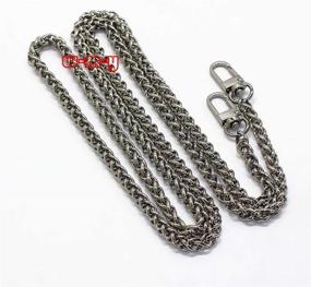 img 4 attached to 👜 Premium Quality M-W 47" DIY Iron Lantern Chain Strap Handbag Chains Accessories Purse Straps - Stylish Silver Buckles Included!