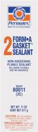 permatex 80011-12pk form-a-gasket #2 sealant, 11 oz. (pack of 12), black - high-quality gasket sealant for multiple applications logo
