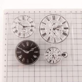 img 2 attached to Clocks Rubber Stamps Scrapbooking Making