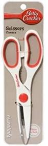 img 1 attached to 🔪 Ножницы для кухни из нержавеющей стали Betty Crocker Essentials длиной 8,5 дюйма с ручкой Soft Grip - пищевые ножницы в комплекте со свободным рецептом